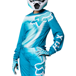 Fox Womens 180 Toxsyk Womens MX Jersey - Maui Blue - L