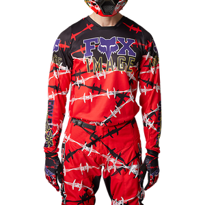Fox 180 Barbed Wire SE Jersey - Fluro Red - M
