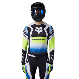 Fox Pro Circuit Flexair Foyl Jersey - Black/White - 2XL