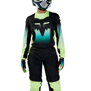 Fox Womens 180 Flora Womens MX Jersey - Black/Yellow - XS
