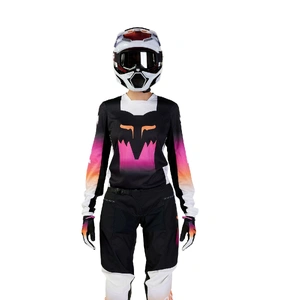 Fox 180 Flora Womens MX Jersey - Black/Pink - S