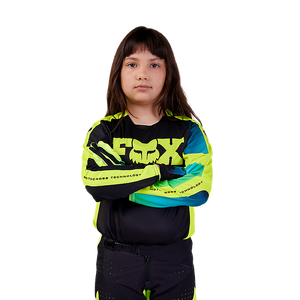 Fox Youth 360 Streak Jersey - Black/Yellow - S