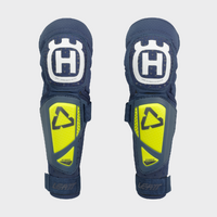 Husqvarna Kids Knee Guard 3DF Hybrid EXT - Blue/White/Yellow - OS