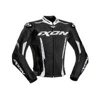 Ixon Vortex 2 Black White Leather Jacket