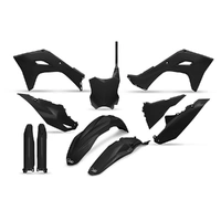 UFO Full Plastics Kit - Kawasaki  KX250F 25/KX450F 24-25 - Black