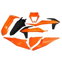 UFO KTM Plastics Kit with Headlight Shroud EXC 2020