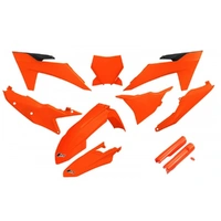 UFO Full Plastics Kit - KTM SX 250/XC 250/SX 125/XC 125/SX-F 350/XCF 350/SX-F 450/XCF 450/SX 300/XC 23-24 - Neon Orange