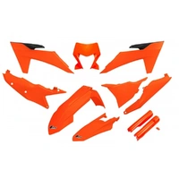 UFO Full Plastics Kit - KTM EXC 150/XC W150/XC W150TPI/EXC 250/XC W250/EXC-F 250/XCF W250/EXC 300/XC 24-25 - Orange