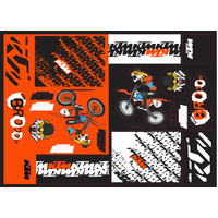 KTM OEM TEAM GRAPHIC STICKER SHEET (3PW210024500)