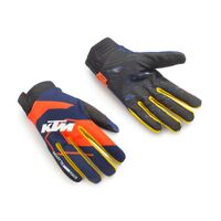 KTM Gravity-Fx Gloves - Navy/Orange/Yellow