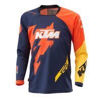 KTM Kids Gravity-FX Shirt - Navy/Orange/Yellow
