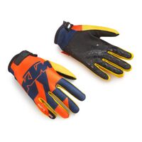 KTM Kids Gravity-FX Gloves - Navy/Orange/Yellow