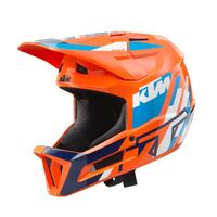 KTM Kids Gravity Edrive Helmet - Orange/Blue