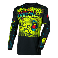 Oneal 2026 Element Youth Rancid V.26 MX Jersey - Black/Neon Yellow