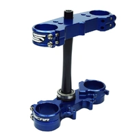 Scar Triple Clamps - Yamaha YZ250F 12-22/YZ450F 10-22 - Blue - 22mm Offset