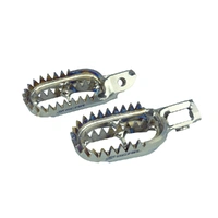 Scar Gripper Footpegs - KTM SX-SXF 2023/Husqvarna TC-FC 2023/Gas Gas MC-MCF 2023 - Titanium