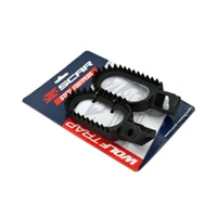 Scar Steel Footpegs - SX SXF TC FC 23-24/EXC EXCF TE FE MC EC EXF 2024 - Black