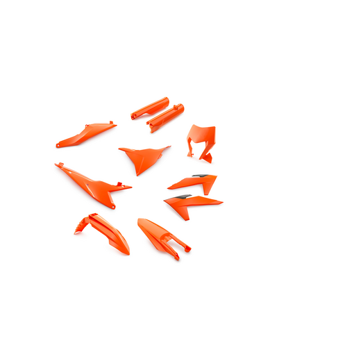 KTM 250/350/450/500EXC-F 2024-25 OEM ORANGE Plastic kit (00010000387K) - SKU:00010000387K