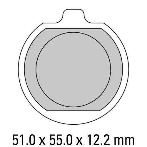 Ferodo Disc Pad Set - FDB220 P Platinum Non Sintered Compound