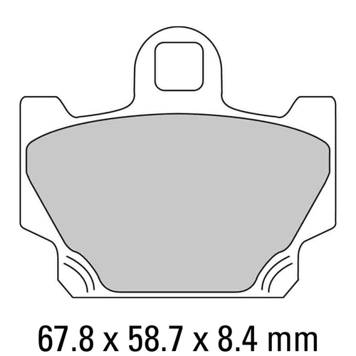 Ferodo Disc Pad Set - FDB311 P Platinum Non Sintered Compound