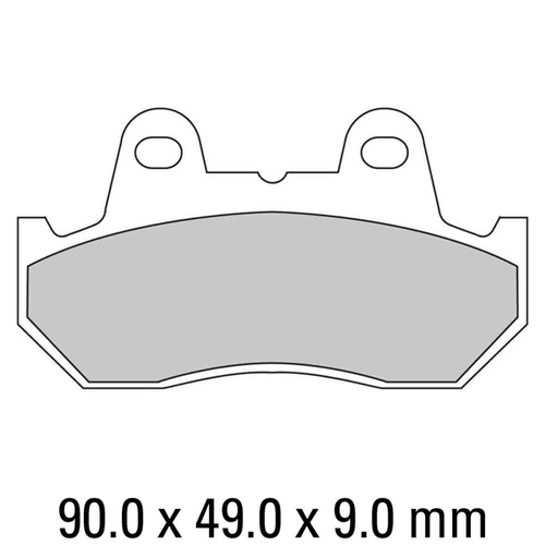Ferodo Disc Pad Set - FDB538 P Platinum Non Sintered Compound