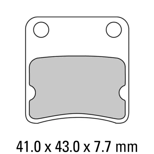 Ferodo Disc Pad Set - FDB625 S Scooter Compound - Non Sintered