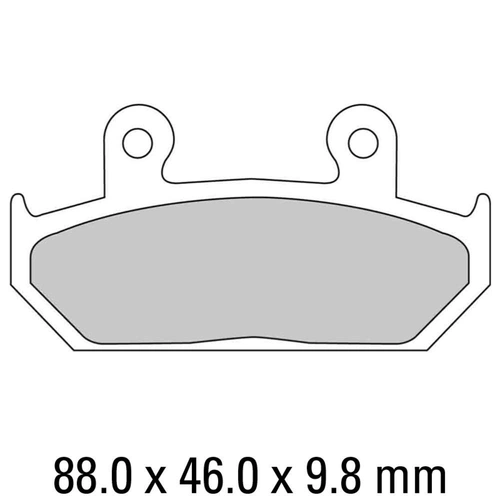 Ferodo Disc Pad Set - FDB663 P Platinum Non Sintered Compound