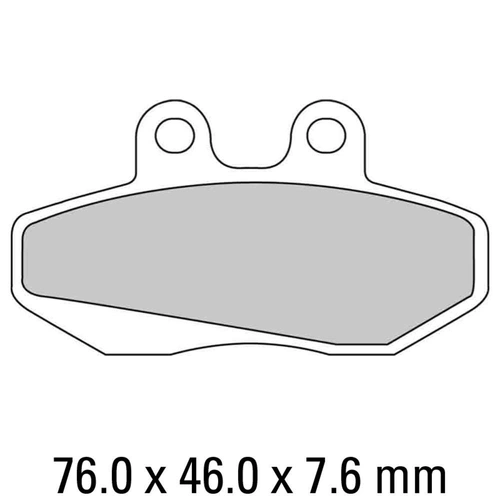 Ferodo Disc Pad Set - FDB706 P Platinum Non Sintered Compound