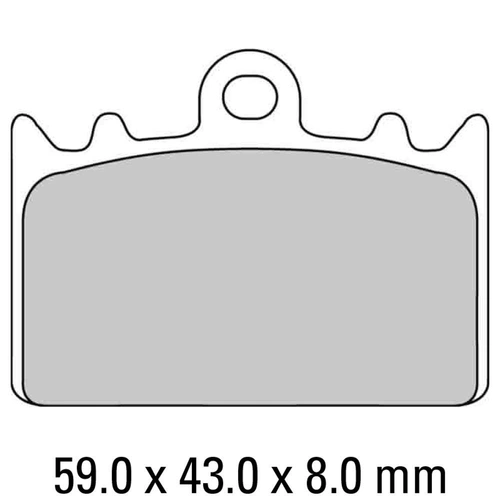 Ferodo Disc Pad Set - FDB741 P Platinum Non Sintered Compound