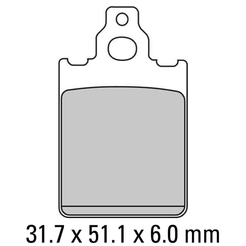 Ferodo Disc Pad Set - FDB2100 EF Eco Friction Non Sintered Compound
