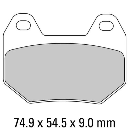 Ferodo Disc Pad Set - FDB2102 P Platinum Non Sintered Compound
