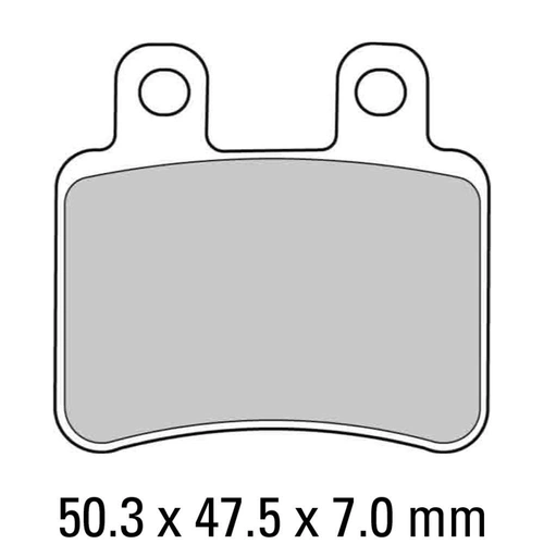Ferodo Disc Pad Set - FDB2128 AG Argento Non Sintered Compound