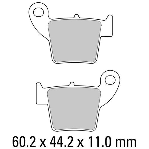 Ferodo Disc Pad Set - FDB2139 EF Eco Friction Non Sintered Compound
