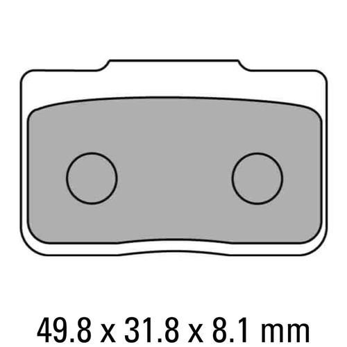 Ferodo Disc Pad Set - FDB2170 P Platinum Non Sintered Compound