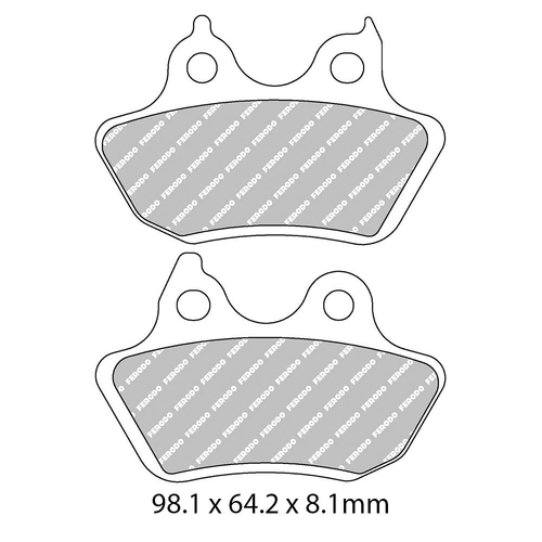 Ferodo Disc Pad Set - FDB2202 P Platinum Non Sintered Compound