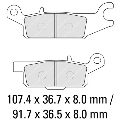 Ferodo Disc Pad Set - FDB2231 SG Sinter Grip Sintered Compound - Off-Road