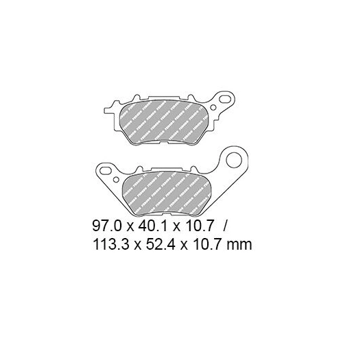 Ferodo Disc Pad Set - FDB2283 EF Eco Friction Non Sintered Compound
