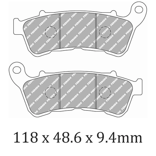 Ferodo Disc Pad Set - FDB2299 ST Sinter Grip Sintered Compound - Road