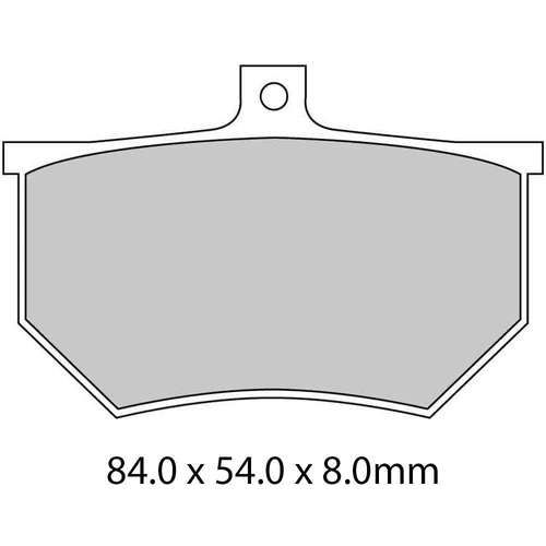 Ferodo Disc Pad Set - FRP410 P Platinum Non Sintered Compound