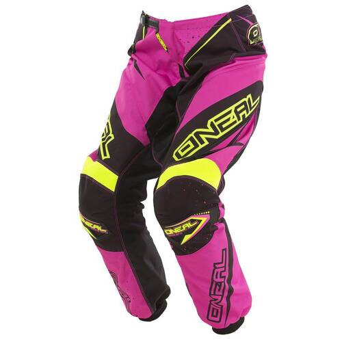 Oneal Racewear Element Womens Black Pink Hi Viz Pants - SKU:0128727