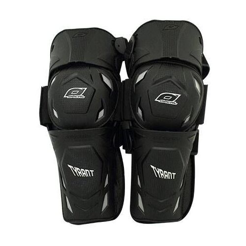 Oneal 2022 Tyrant Black Knee Guards - Unisex - Large/X-Large  - SKU:0271104