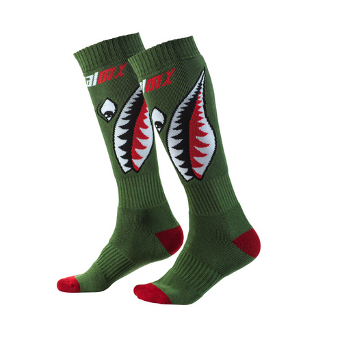 Oneal Pro MX Bomber Green Socks - SKU:0356703