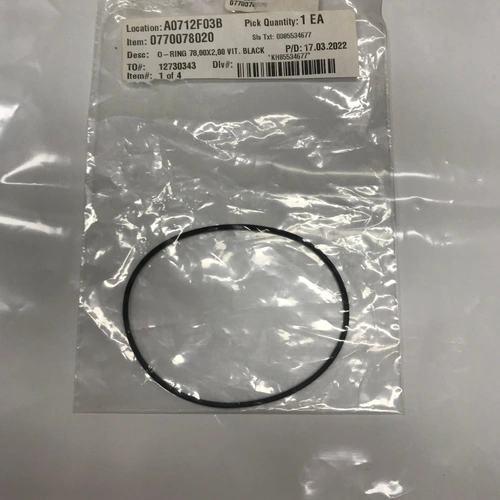  OEM  HEAD O-RING 78,00X2,00 VIT. BLACK (0770078020) - SKU:0770078020
