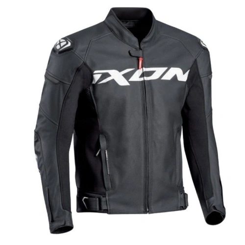 Ixon Sparrow Leather Jacket - Black/White
