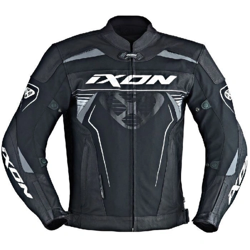 Ixon Frantic Leather Jacket - Black/White