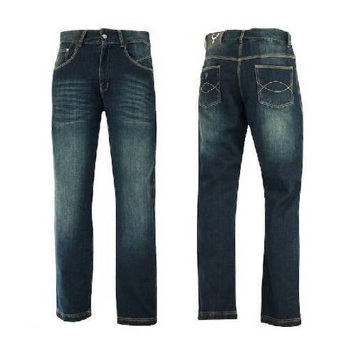 Bull-It SR6 Vintage Mens Jeans - Regular - Blue - 30 - SKU:101505013230