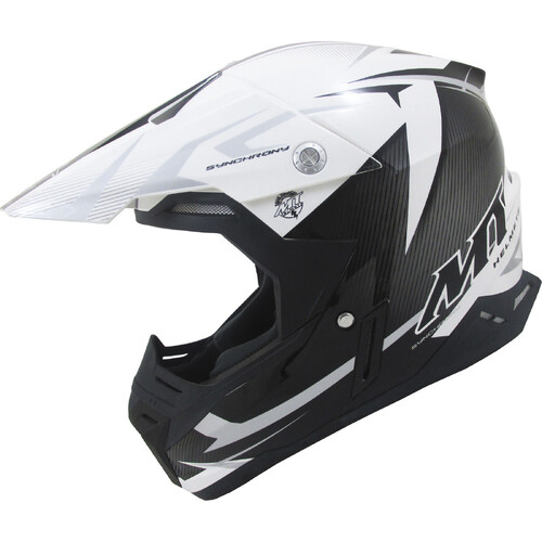 MT Synchrony Steel Helmet - Black/White/Grey - XS - SKU:102904353