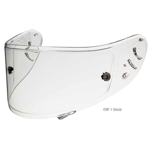 Shoei CWF-1 Visor (Flat Racing) - Clear