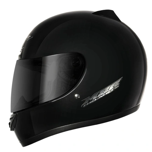 M2R M1 Solid Full Face Helmet - Black