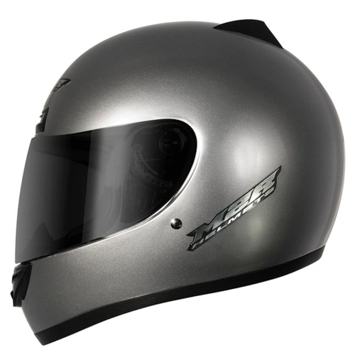 M2R M1 Solid Full Face Helmet - Silver